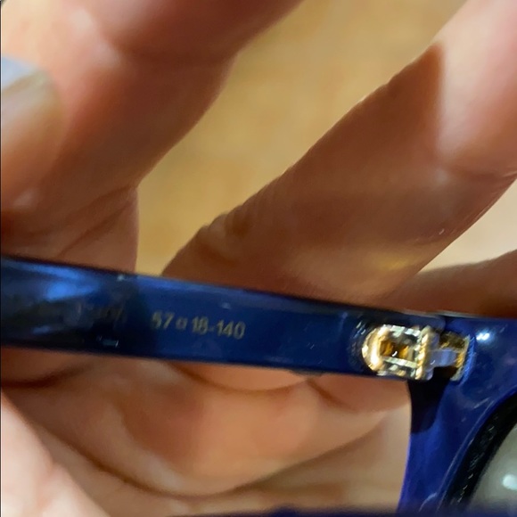 Blue Gucci fun and glasses.